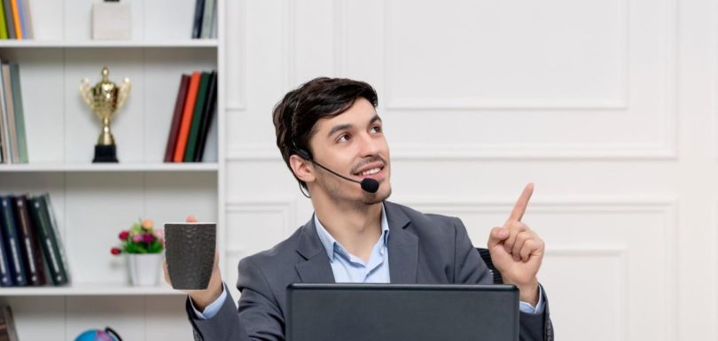 Network technician working