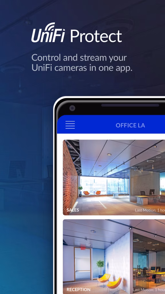 Unifi Protect surveillance system in action