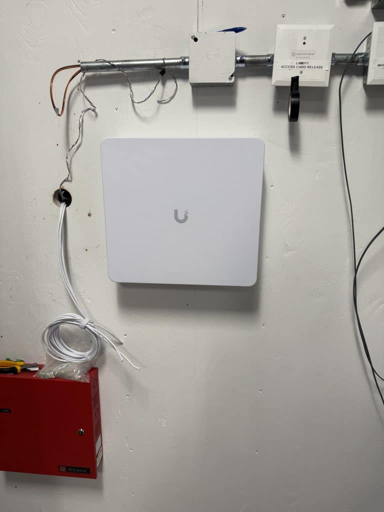 UniFi enterprise access hub installed by the UniFI Nerds