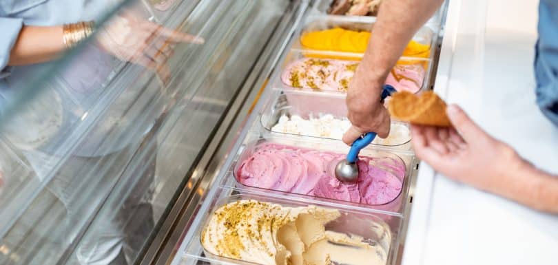 ice cream shop business interior