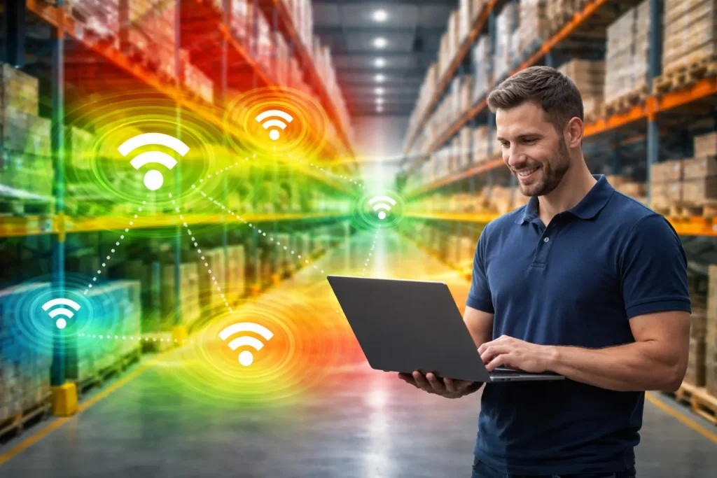 wifi heatmap warehouse