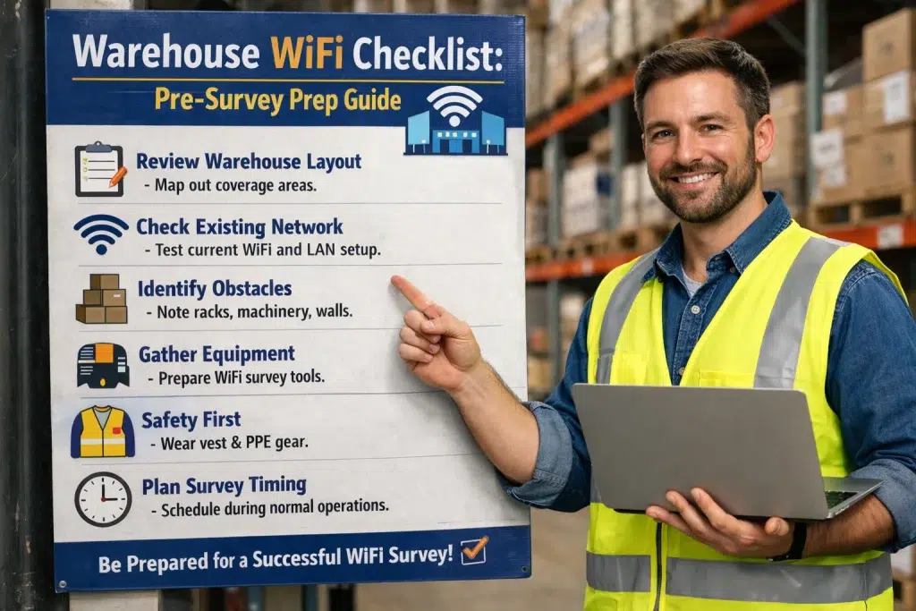 warehouse wifi checklist