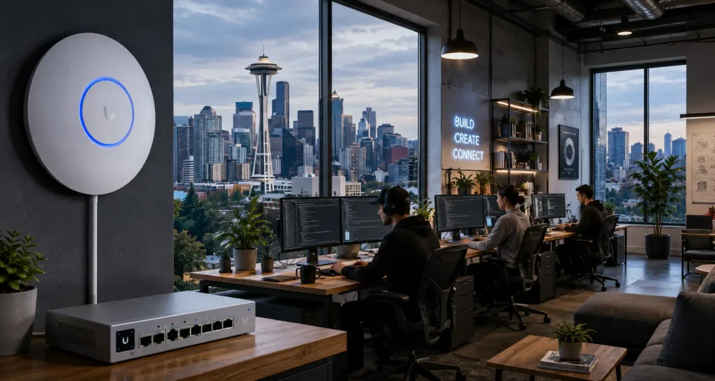 Tech Office Networks in Seattle: UniFi for Startups, Studios & Hybrid Workplaces