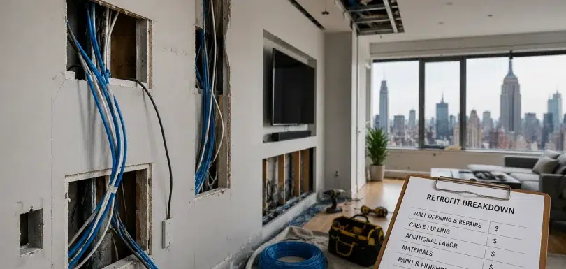 The Cost of Not Pre-Wiring Your New Home: A Breakdown for NYC Buyers